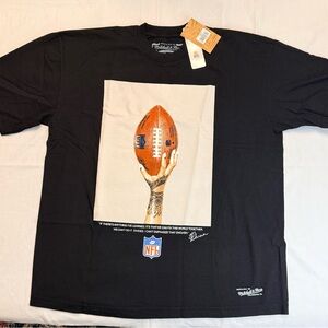 NFL FENTY for Mitchell & Ness Unisex Super Bowl LVII Icon T-Shirt - Black/New
